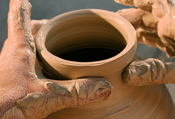 Photo by Antoni Shkraba: https://www.pexels.com/photo/person-making-clay-pot-4706134/