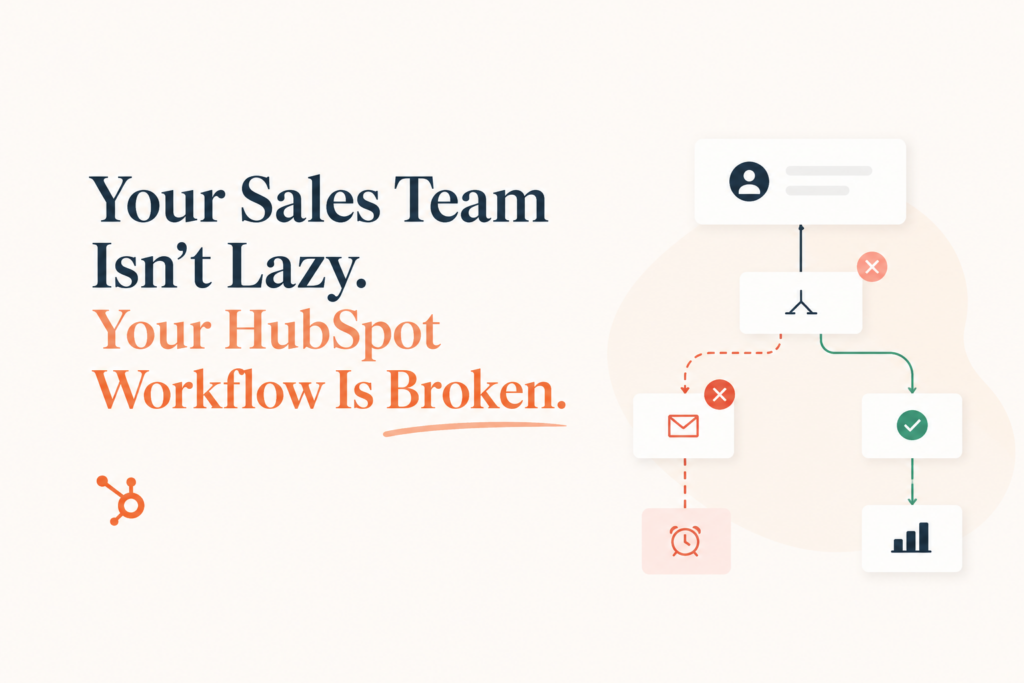 Your Sales Team Isn’t Lazy. Your HubSpot Workflow Is Broken